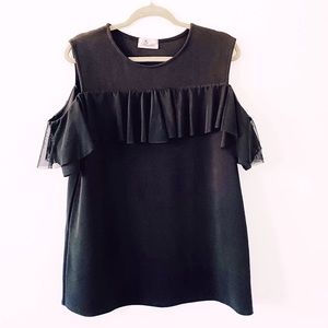 ASOS Praslin Swing Top With Frill Sheer